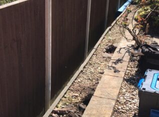 Erecting a new garden fence in stourbridge