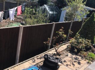 Erecting a new garden fence in stourbridge