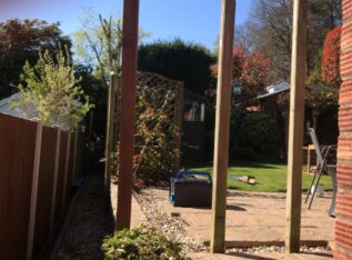 Erecting a new garden fence in stourbridge