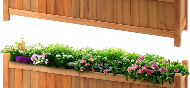 Wooden Rectangular Garden Planters