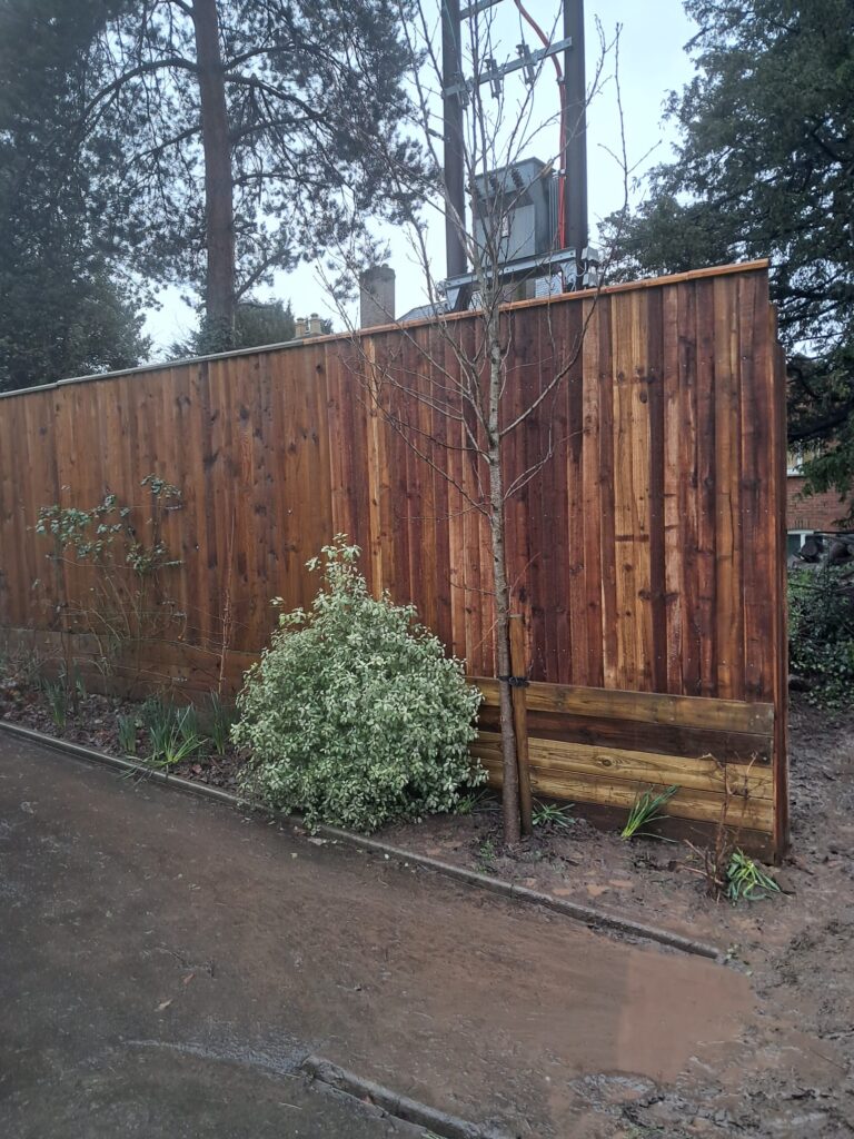 New Fencing in Droitwich