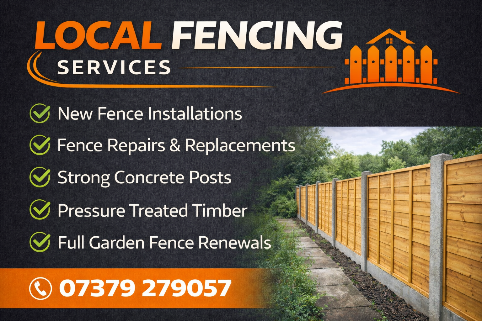 Contact local fencing servcies